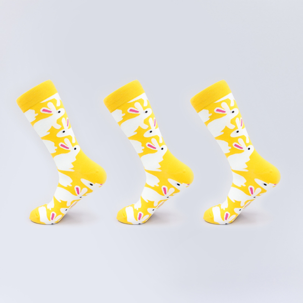 Gelbe Hasen - 3er Packung