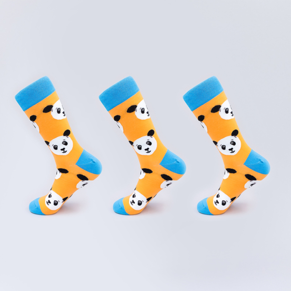 Orange Panda - 3er Packung