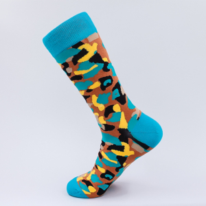 Blau & Gelbe Camouflage Socken