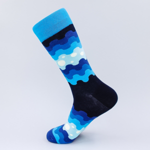Blau verschnörkelt Socken