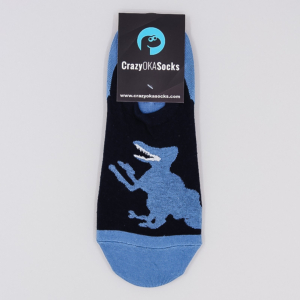 Blaue Dinosaurier Socken
