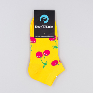 Gelbe Kirschen Socken