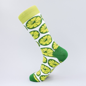 Geschnittene Limetten Socken