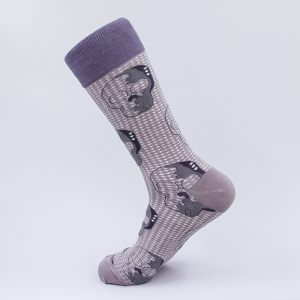 Grauer Schädel Socken