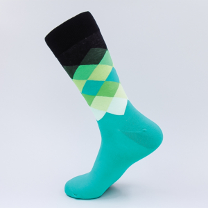 Grüner verblasener Diamant Socken