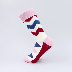Rosa Geometrie Socken